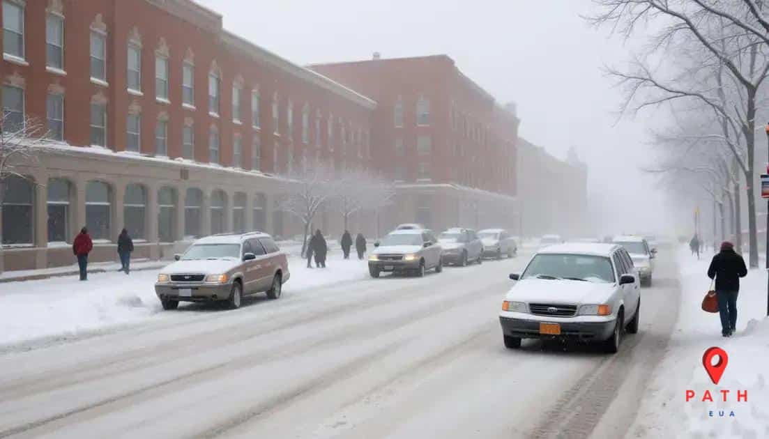 Effects of heavy snowfall on communities