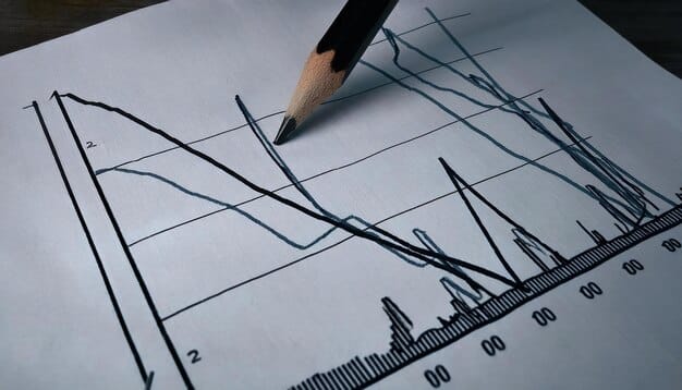 A line graph comparing the historical performance of a corporate bond index against inflation rates over the past 20 years, highlighting periods where bond yields increased or decreased in response to changes in inflation.