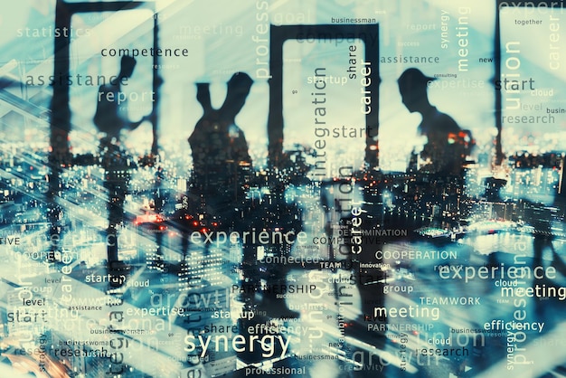 A divided image showing contrasting impacts on different sectors: one side shows a thriving tech sector with upward-pointing arrows, and the other side shows a struggling manufacturing sector with downward-pointing arrows.
