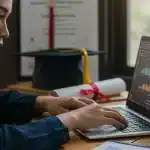 Student reviewing financial data on a laptop, symbolizing 2026 student loan changes.