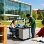 College students working in federal work-study jobs on campus 2026