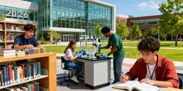 College students working in federal work-study jobs on campus 2026