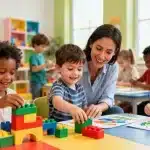 Early Childhood Education 2026: New Policies & Family Benefits Children learning in a bright early childhood education classroom