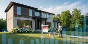 Suburban home with sold sign, symbolizing 2026 housing market growth