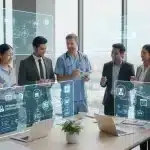 Professionals discussing future career growth with in-demand certifications for 2026