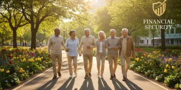 Senior citizens enjoying retirement, symbolizing financial security